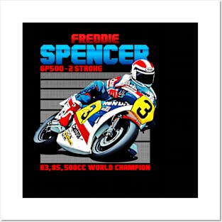Freddie Spencer Champion 80s Retro Posters and Art